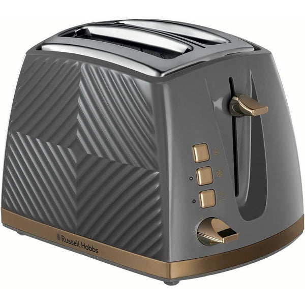 Russell Hobbs Groove Grey Toaster | 850W - Choice Stores