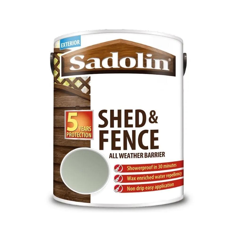 Sadolin Shed & Fence All Weather Barrier Pale Grey | 5 L - Choice Stores