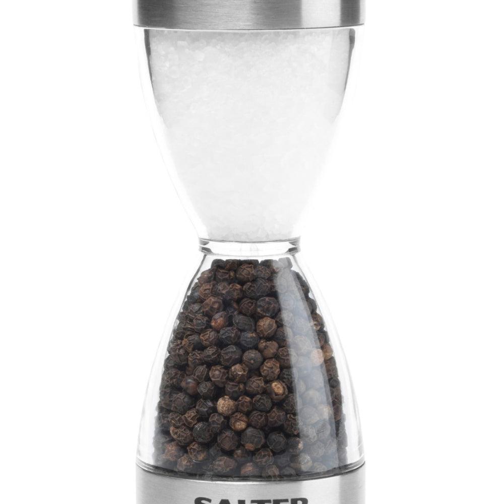 Deluxe Salt & Pepper Grinder With Stand Peppermill - Dual Spice