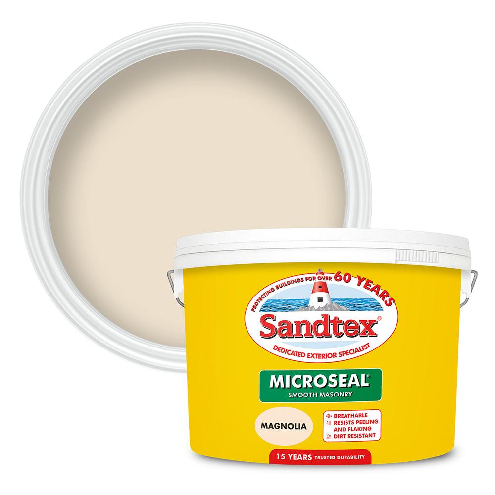 Sandtex Microseal Smooth Masonry Paint | Magnolia - Choice Stores