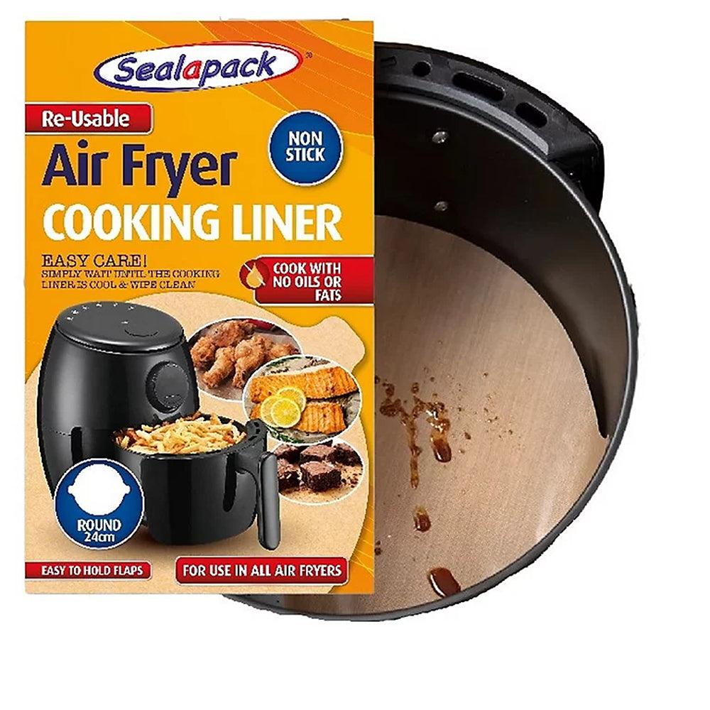 Sealapack Reusable Air Fryer Cooking Liner Round Sheet | 24cm - Choice Stores