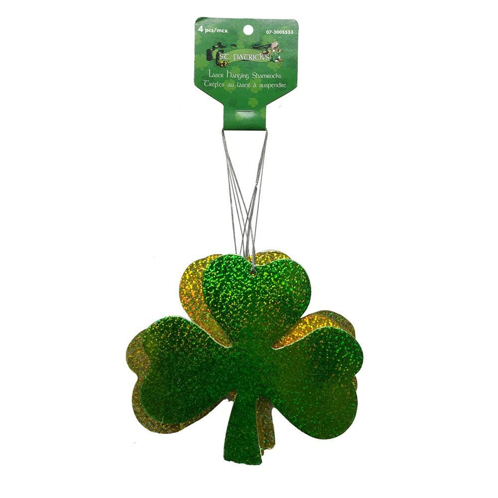 St. Patrick’s Day Hanging Shamrocks | Pack of 4 - Choice Stores