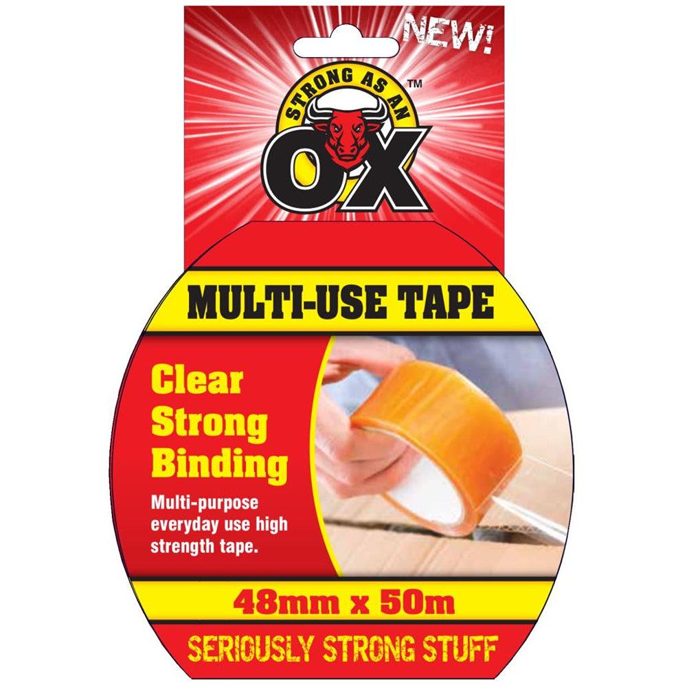 Strong as an Ox Industrial Strength Clear Tape | 48mm x 50m - Choice Stores