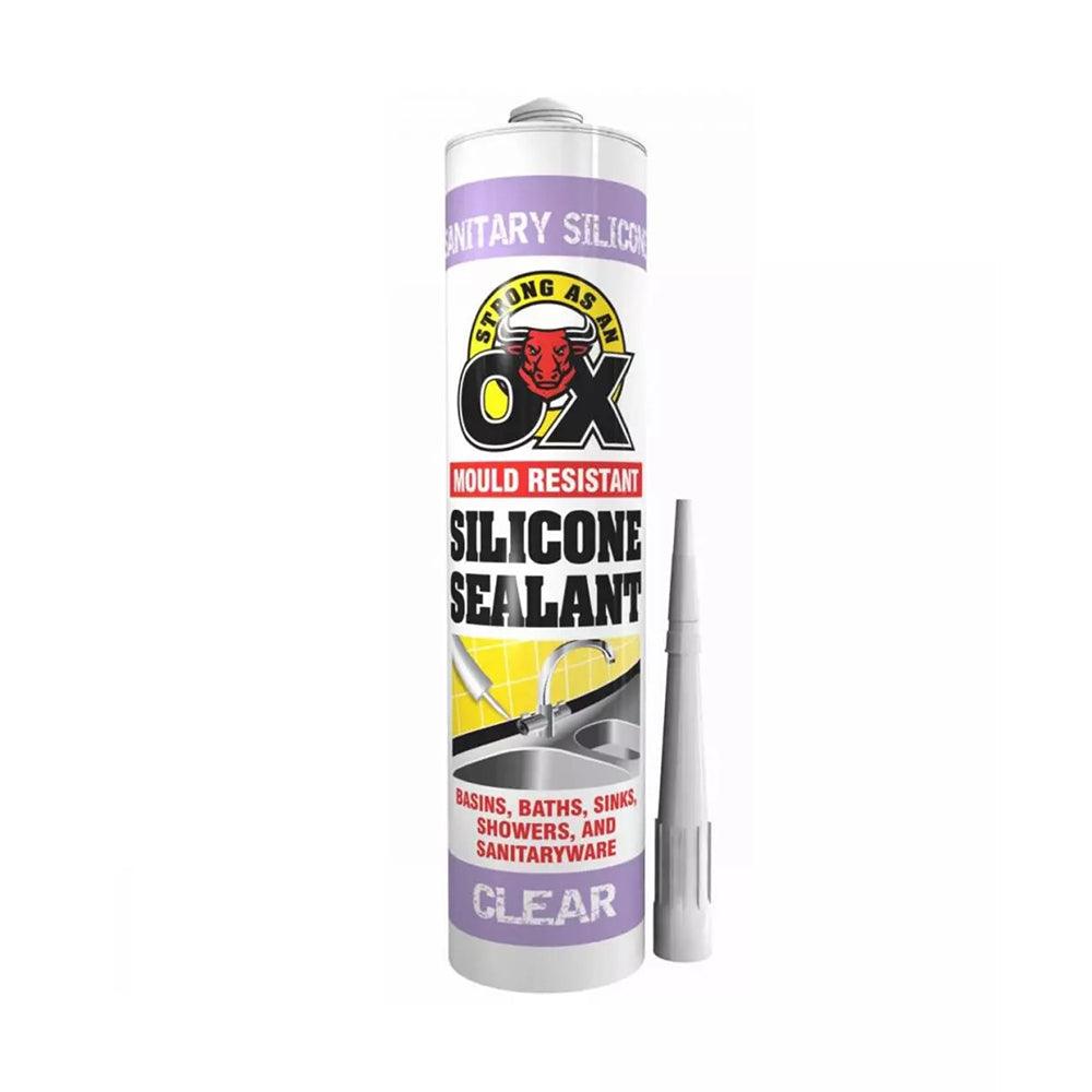 Strong as an Ox Mould Resistant Silicone Sealant Clear | 300ml - Choice Stores