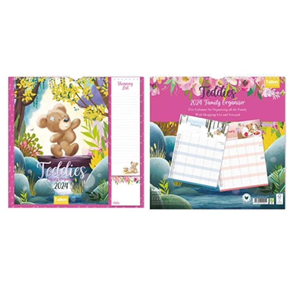 Tallon Family Organiser Calendar with Teddy Bear Assorted Designs