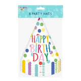 Tallon Happy Birthday Cone Party Hats | Pack of 8 - Choice Stores