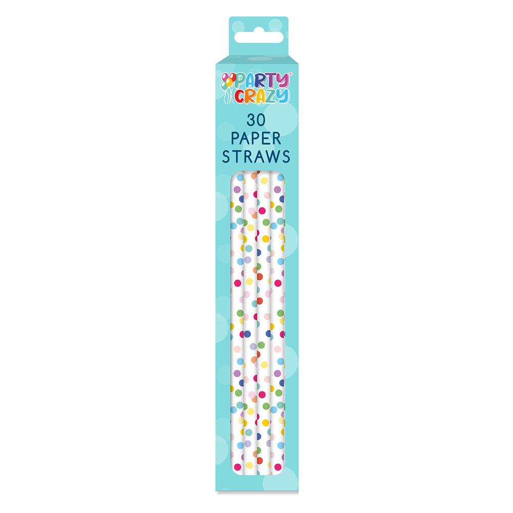 Tallon Happy Birthday Paper Straws | Pack of 30 - Choice Stores