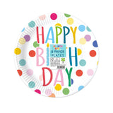 Tallon Happy Birthday Plates | 8 x 9in - Choice Stores