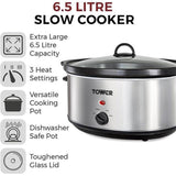 Tower Stainless Steel Slow Cooker | 6.5L - Choice Stores