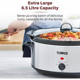 Tower Stainless Steel Slow Cooker | 6.5L - Choice Stores