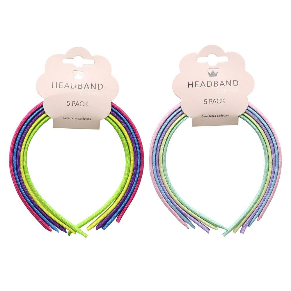 UBL Hair Band With Glitter Thread | Pack of 5 - Choice Stores