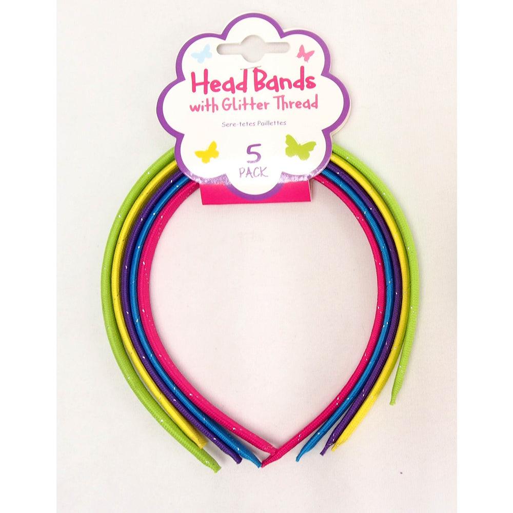 UBL Hair Band With Glitter Thread | Pack of 5 - Choice Stores