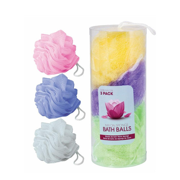 UBL Nylon Bath Sponge Balls | Pack of 3 - Choice Stores