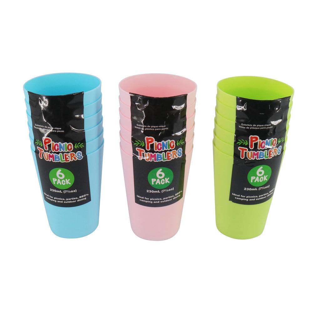 UBL Tumblers in 3 Assorted Colours 230ml | Pack of 4 - Choice Stores