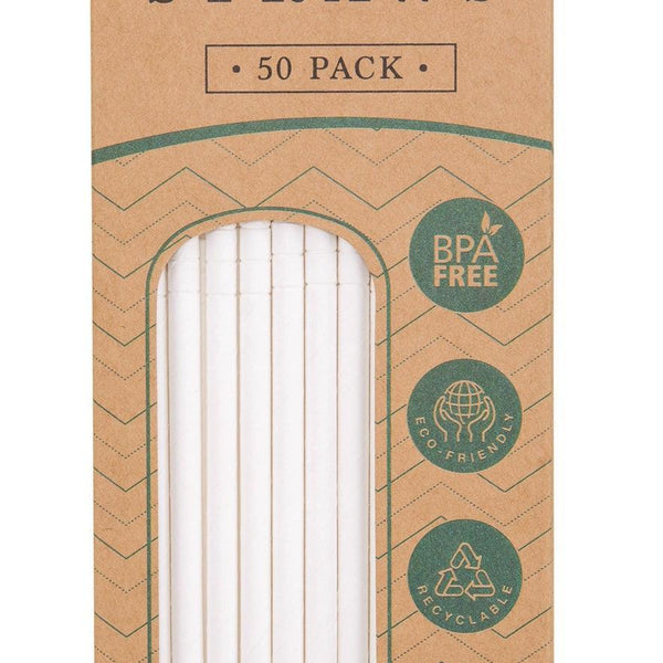 UBL White Paper Straws | 50 Pack - Choice Stores