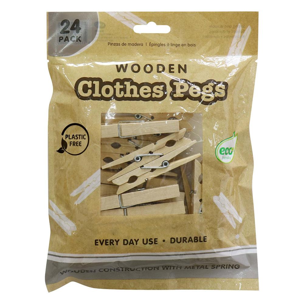 UBL Wooden Clothes Pegs | Pack of 24 - Choice Stores