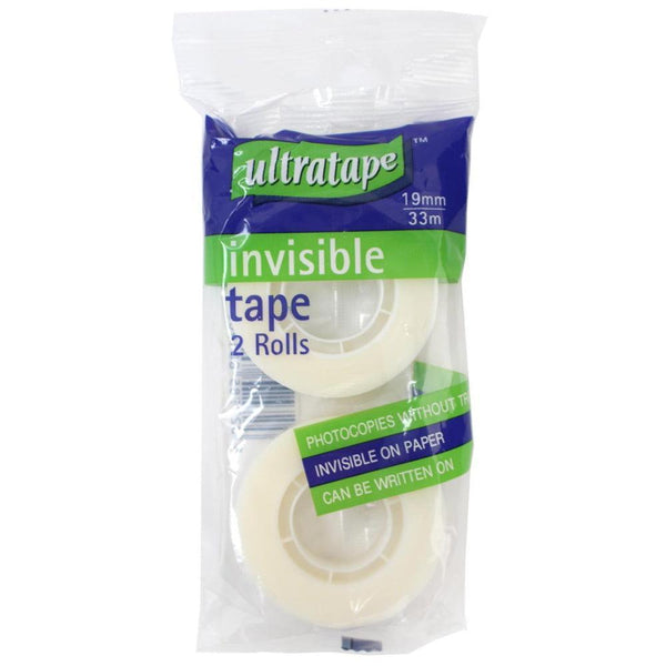 Ultratape Twin Invisible Tape | 19mm x 33mtr - Choice Stores