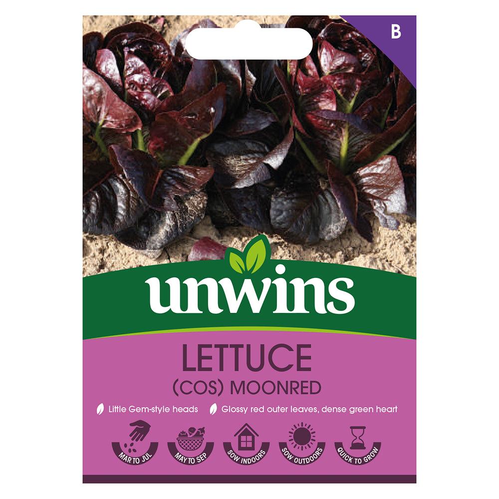 Unwins Cos Lettuce Moonred Little Gem Seeds - Choice Stores