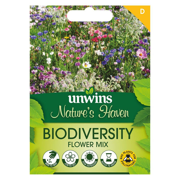 Unwins Nature's Haven Biodiversity Flower Mix Seeds - Choice Stores