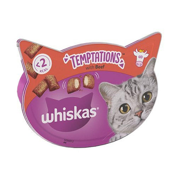 Whiskas Temptations Beef | 60g - Choice Stores