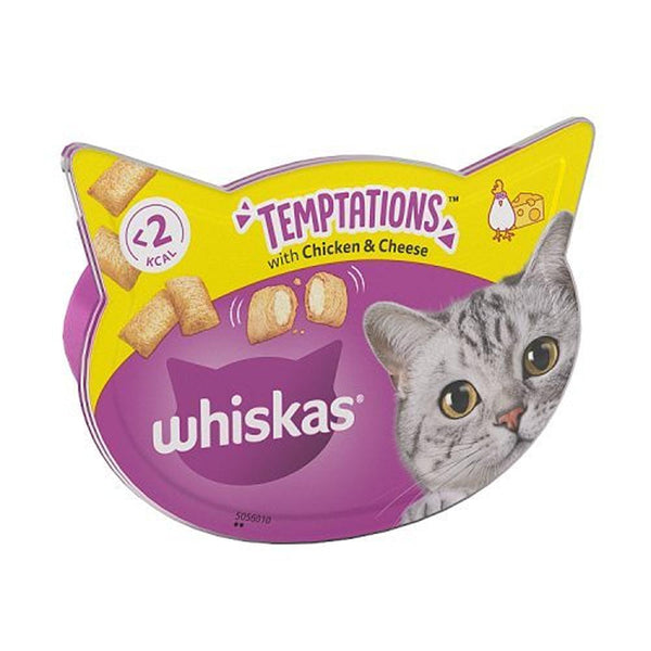 Whiskas Temptations Chicken & Cheese | 60g - Choice Stores