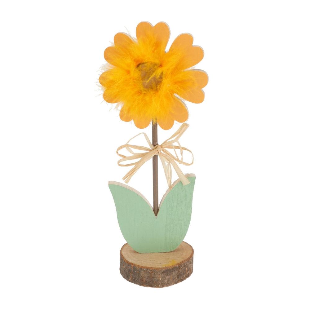 Wooden Sunflower Decoration on Base - Choice Stores