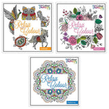 Just Stationery Adult Colouring Book | 3 Assorted - Choice Stores