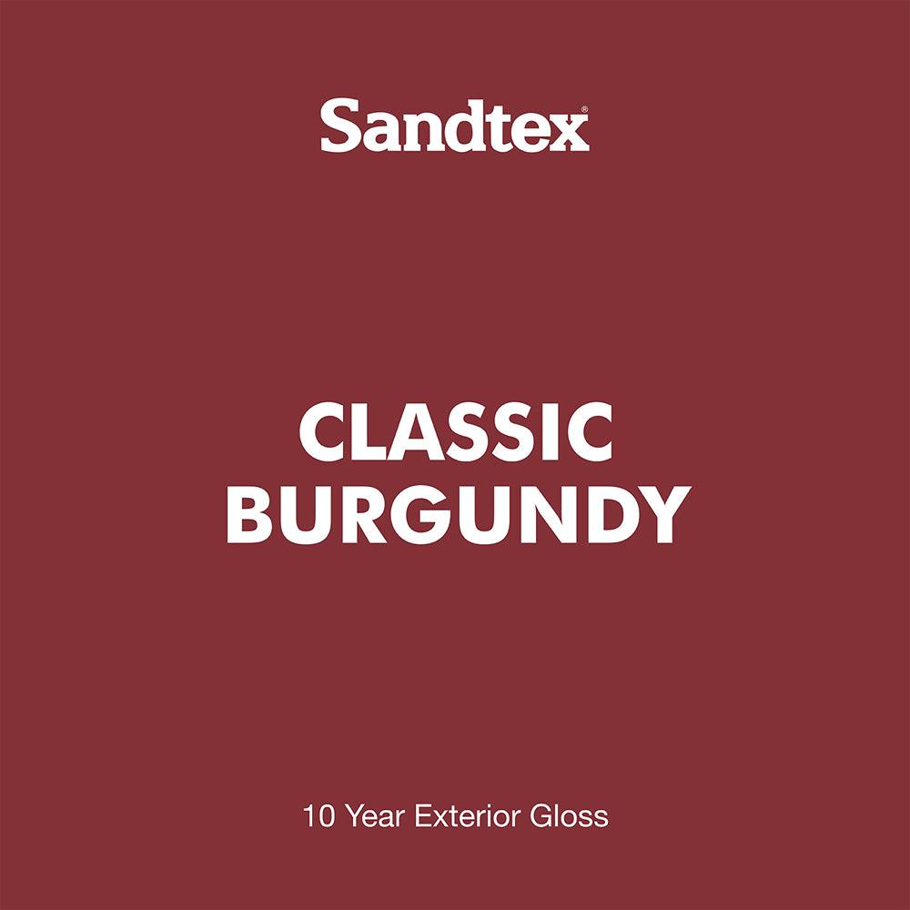 Sandtex 10 Year Exterior Gloss Metal & Wood Paint | Classic Burgundy - Choice Stores